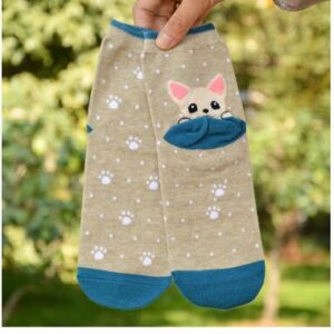 Frenchie World Shop 0 4 / One Size 1pair/lot Japanese and korean style lady cotton socks cute animal dog socks autumn winter cartoon socks