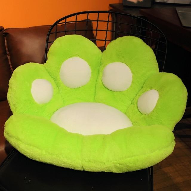 Frenchie World Shop 70cm / Green 1PC 2 Sizes Soft Paw Pillow Animal Seat Cushion Stuffed Plush Sofa Indoor Floor Home Chair Decor Winter Children Girls Gift