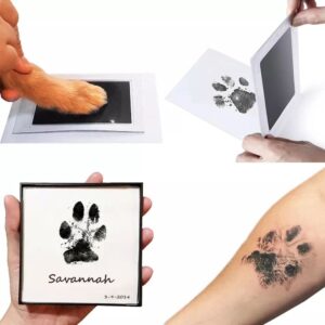 Frenchie World Shop 1PC Super Large Pet Dog Cat Baby Handprint or Footprint Contactless Stamp Pad 100% Non-toxic and Mess-free