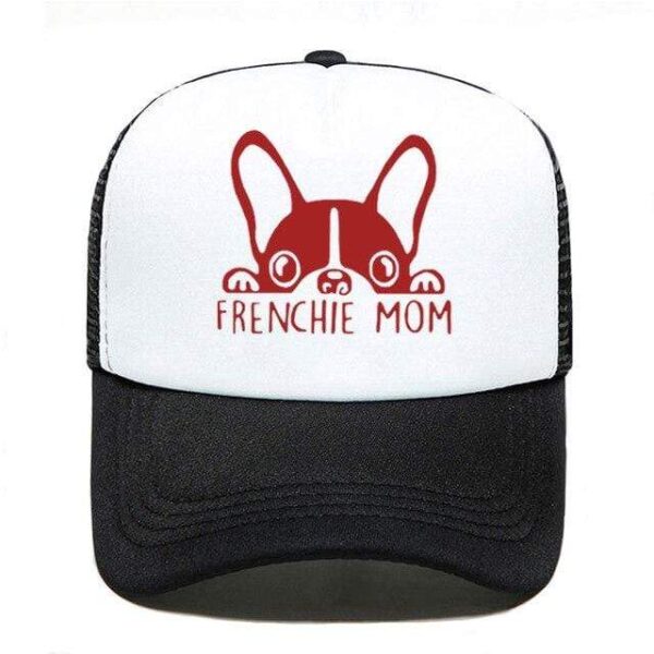 Frenchie World Shop 10 / Adult Size 2020 Fashion French Bulldog Mom Print Baseball Cap Trucker Hat For Women Men Unisex Mesh Adjustable Size Parent-child Hats