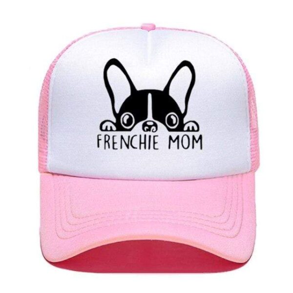 Frenchie World Shop 18 / Adult Size 2020 Fashion French Bulldog Mom Print Baseball Cap Trucker Hat For Women Men Unisex Mesh Adjustable Size Parent-child Hats