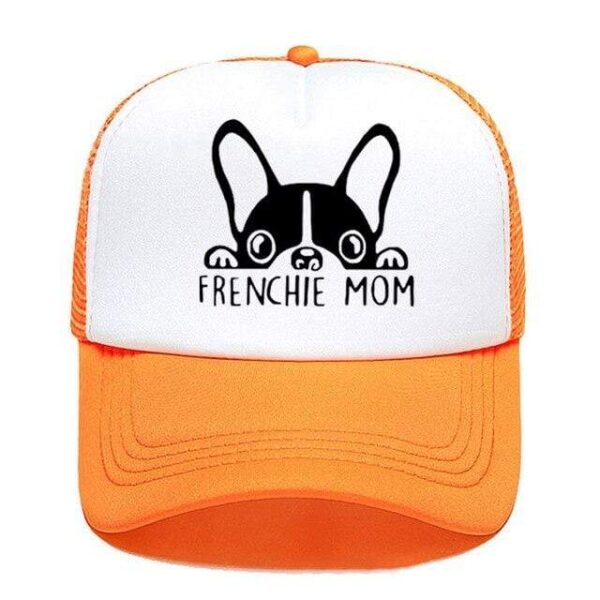 Frenchie World Shop 19 / Adult Size 2020 Fashion French Bulldog Mom Print Baseball Cap Trucker Hat For Women Men Unisex Mesh Adjustable Size Parent-child Hats