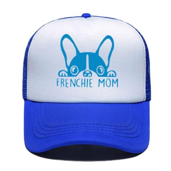 Frenchie World Shop 22 / Adult Size 2020 Fashion French Bulldog Mom Print Baseball Cap Trucker Hat For Women Men Unisex Mesh Adjustable Size Parent-child Hats