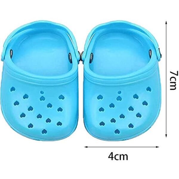 Frenchie World Shop blue 2pcs Pet Summer Sandals With Anti-slip Sole Waterproof Breathable Comfortable Dog Shoes Small Breeds Dogs Shoes