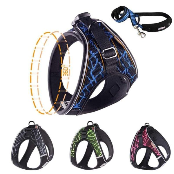 Frenchie World Shop 360-degree Reflective French bulldog Harness