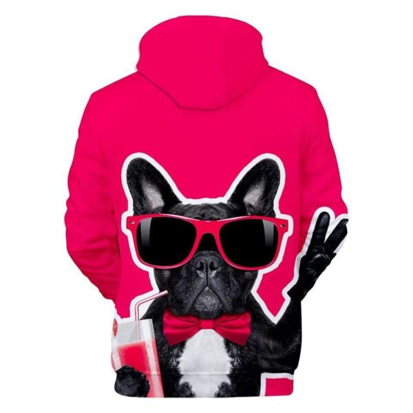 Frenchie World Shop 3D All Over French Bulldog Unisex Hoodie