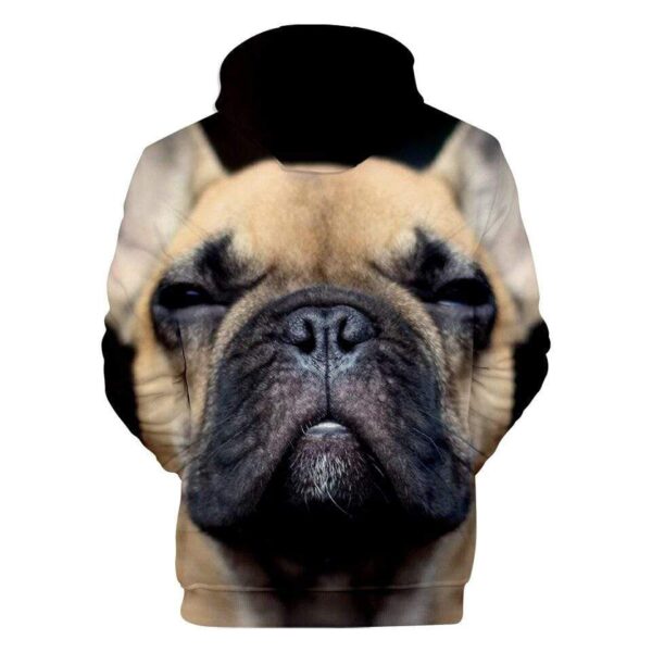 Frenchie World Shop 3D All Over French Bulldog Unisex Hoodie