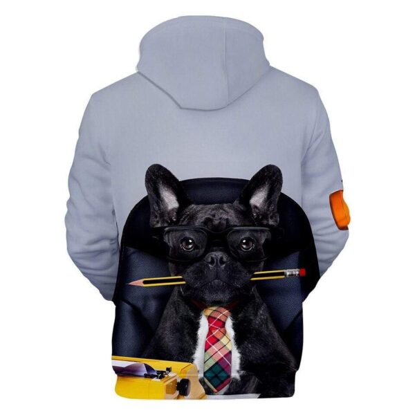 Frenchie World Shop 3D All Over French Bulldog Unisex Hoodie