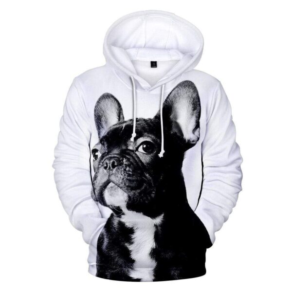 Frenchie World Shop 3D 10 / XXL 3D All Over French Bulldog Unisex Hoodie