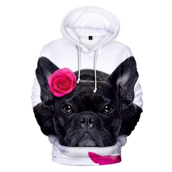 Frenchie World Shop 3D 4 / 4XL 3D All Over French Bulldog Unisex Hoodie