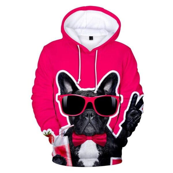 Frenchie World Shop 3D 6 / XXL 3D All Over French Bulldog Unisex Hoodie