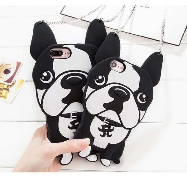Frenchie World Shop 3D French Bulldog Silicon Phone Case