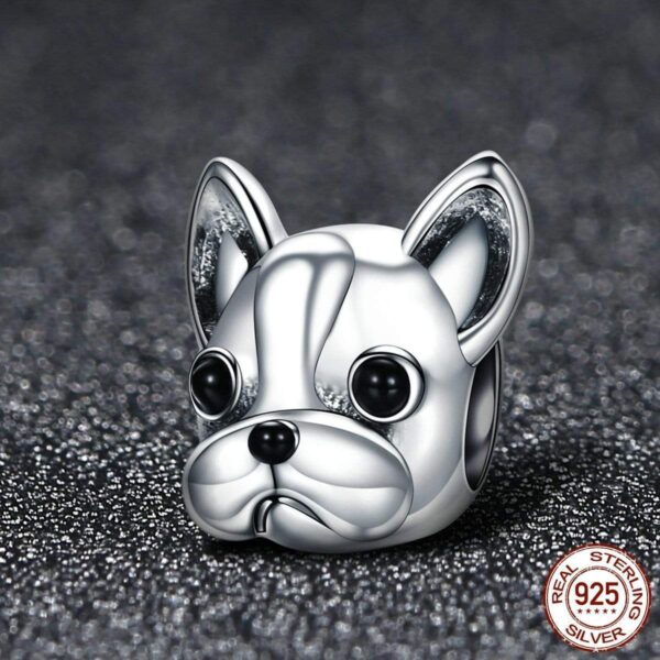 Frenchie World Shop Human accessories 925 Sterling Silver Bulldog Beads