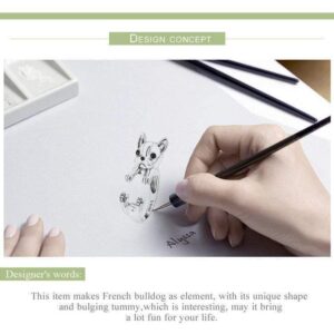 Frenchie World Shop 990 Sterling Silver Women Ring