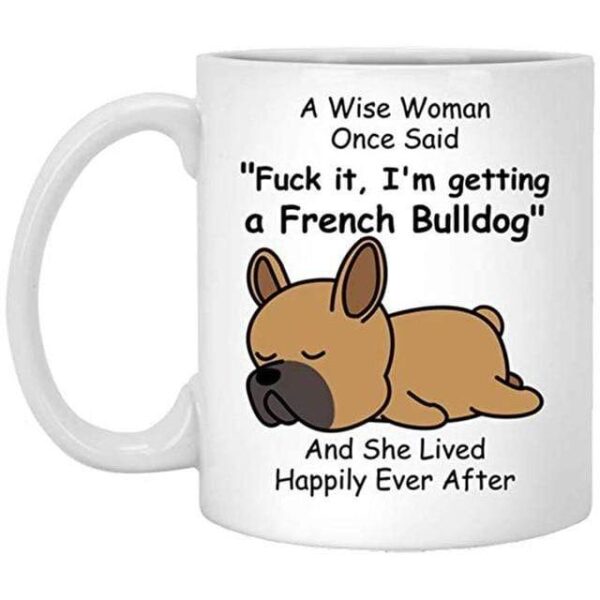 Frenchie World Shop Red / 301-400ml A Wise Woman French Bulldog Cup