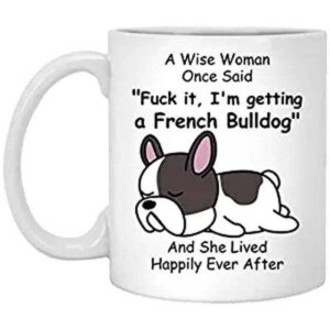 Frenchie World Shop White / 301-400ml A Wise Woman French Bulldog Cup