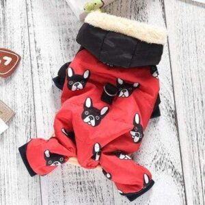 Frenchie World Shop Red / S All Over Frenchie Snowsuit