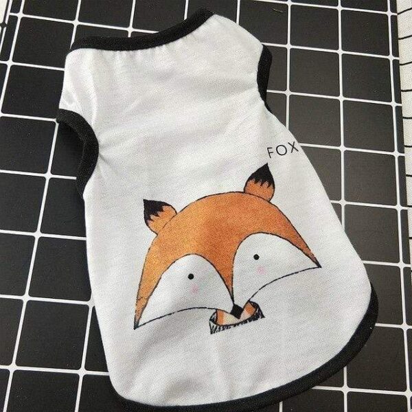 Frenchie World Shop Fox / L Animal Cartoon Frenchie Vest