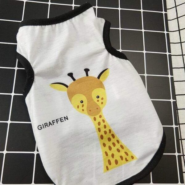 Frenchie World Shop Giraffe / L Animal Cartoon Frenchie Vest