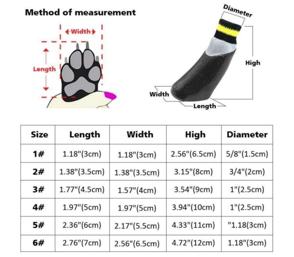 Frenchie World Shop Dog Accessories Anti-Slip waterproof protective socks