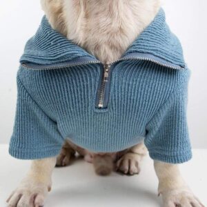Frenchie World Shop Basic French Bulldog Zip Up Sweater