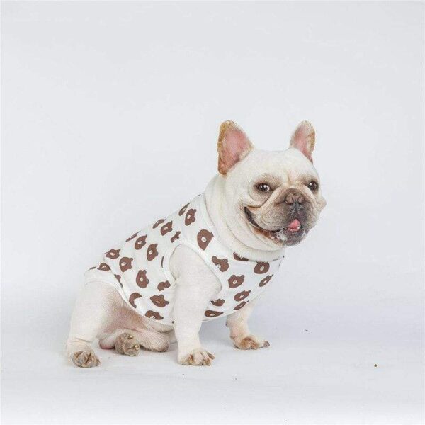 Frenchie World Shop Bear Pattern Dog Vest