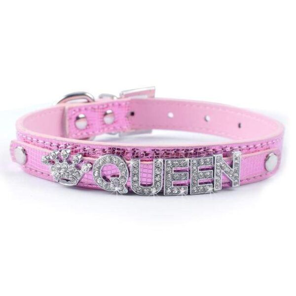 Frenchie World Shop Rose / S Bling Personalized French Bulldog Collar