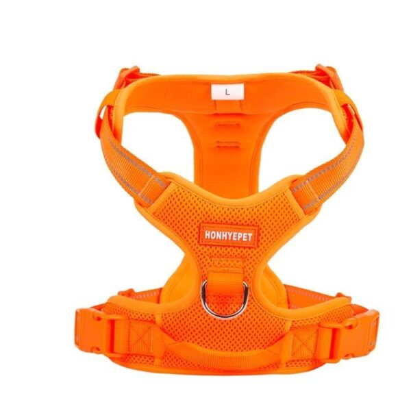 Frenchie World Shop ORANGE / XS / China Breathable and Reflective French Bulldog Harness