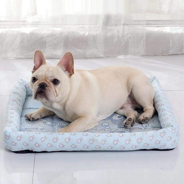 Frenchie World Shop Blue / 90cmx70cm Breathable & Cooling French Bulldog Pad