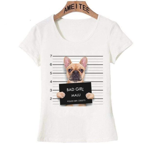 Frenchie World Shop Bulldog Mugshot t-shirt