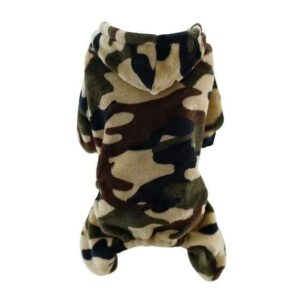 Frenchie World Shop Green / L Camouflage Fleece Frenchie Hoodie