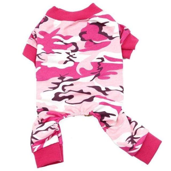 Frenchie World Shop Rose Red / L Camouflage French Bulldog Jumpsuit Pajamas