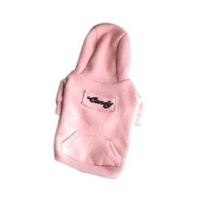 Frenchie World Shop Pink / L Candy Thin Velvet French Bulldog Hoodie