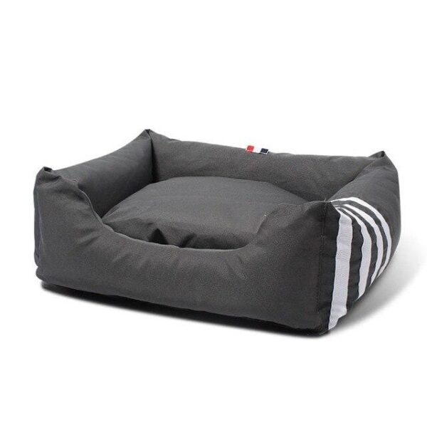 Frenchie World Shop Smoke gray / L   93X72X20CM Canvas Soft & Cozy French Bulldog Bed