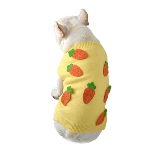 Frenchie World Shop Carrot French Bulldog Sweater