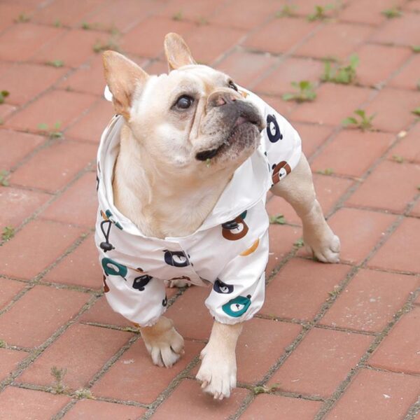 Frenchie World Shop Cartoon French Bulldog Raincoat