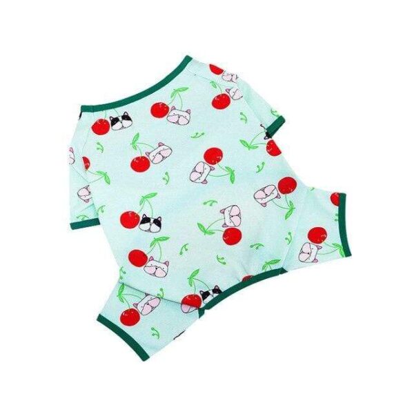 Frenchie World Shop Green / M Cherry French Bulldog Pajama