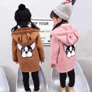 Frenchie World Shop Child Faux Suede Winter Coat