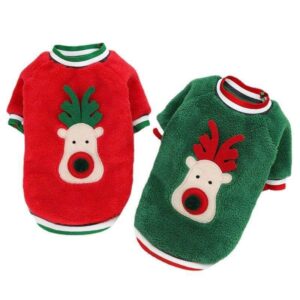 Frenchie World Shop Christmas Fleece Pet Clothes for small dog Puppy Clothing French Bulldog Coat Pug Costumes Jacket For Small Dogs Chihuahua Vest