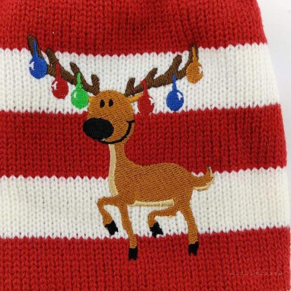 Frenchie World Shop Christmas Reindeer Turtleneck Sweater