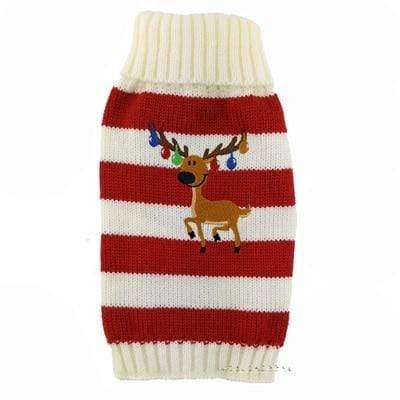 Frenchie World Shop Red / XS Christmas Reindeer Turtleneck Sweater