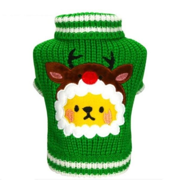 Frenchie World Shop Green Reindeer / XS Christmas Santa Frenchie Jumpers