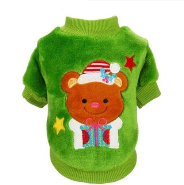 Frenchie World Shop Green Santa Bear / XS Christmas Santa Frenchie Jumpers