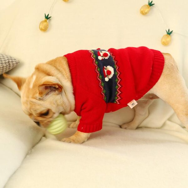 Frenchie World Shop Christmas Santa Frenchie Sweater