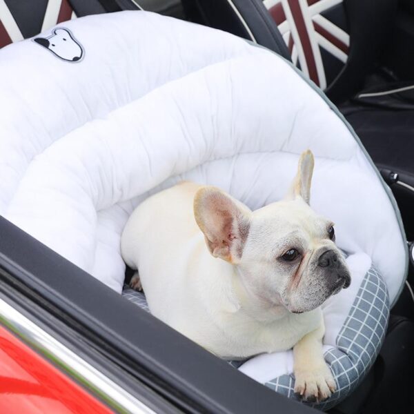 Frenchie World Shop Cozy French Bulldog Safety Car Seat