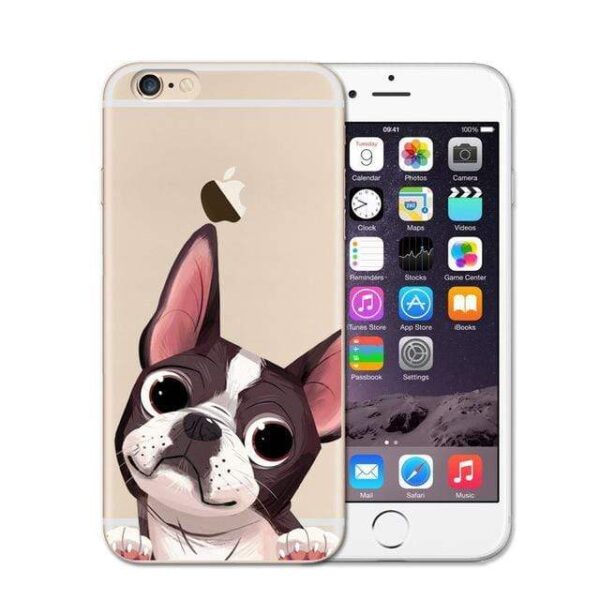 Frenchie World Shop 1 / For iPhone SE 5 5S Cute French Bulldog Soft Case For iPhone