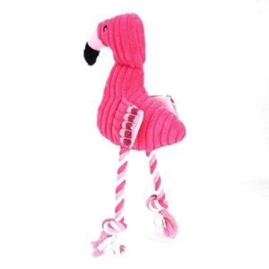 Frenchie World Shop Cute Plush Flamingo Pet Dogs Bite Chew Toys Chihuahua/Yorkshire/Bulldog/Pug/Corgi Small Dog Interactive /Squeaky Sound Toy