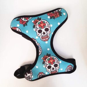 Frenchie World Shop Day Of The Dead Reversible Harness