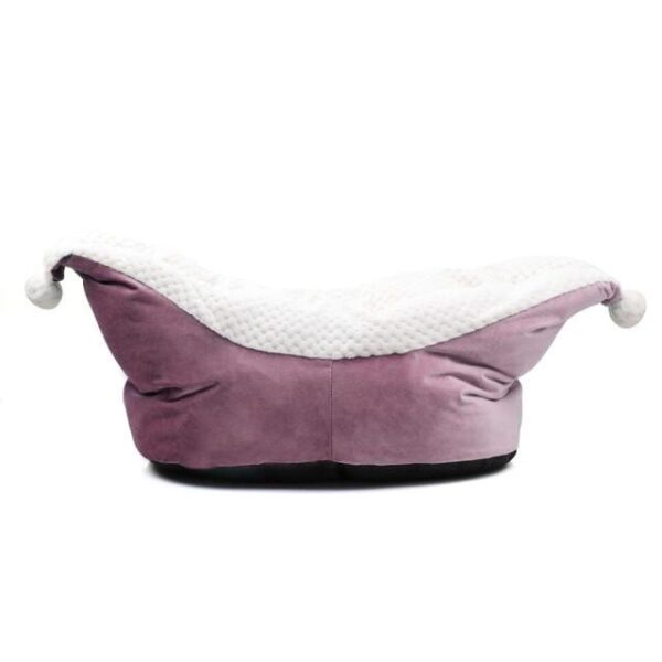 Frenchie World Shop purple / S Deep Sleep Dog Bed for Small Dogs Boat Shape Thicken Cat Bed Winter Warm Fleece Dog Bed House Cute Cat Bed Washable