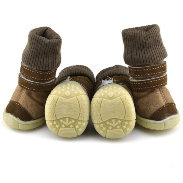 Frenchie World Shop Deer Leather Dog Snow Boots